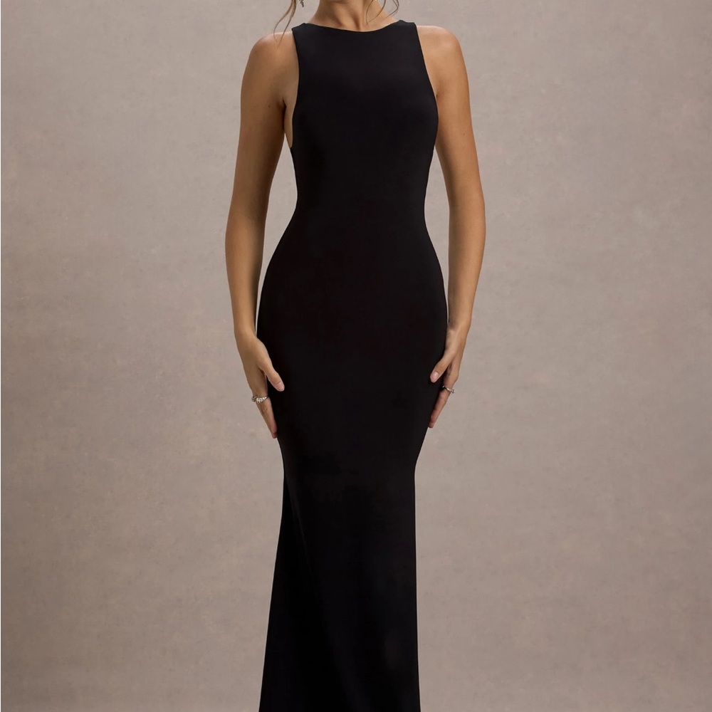 Club L London Black Maxi Dress